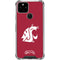 Washington State University Cougars Logo Google Pixel 5 Clear Case